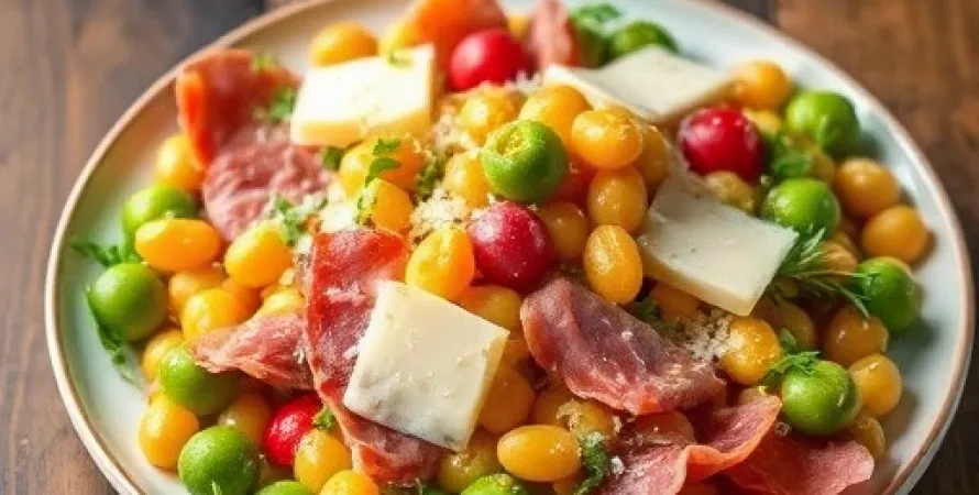 Salade de haricots blancs chauds au prosciutto