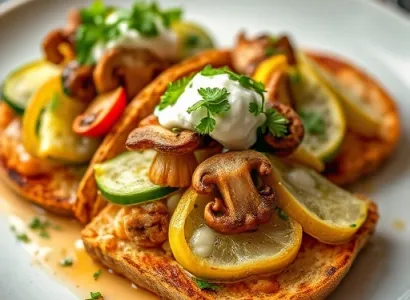 Tostados de courgette