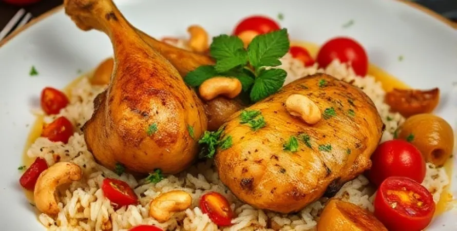 Poulet au cashew et gingembre