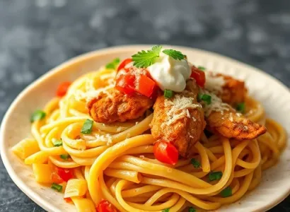 Rouleaux de pâtes au poulet