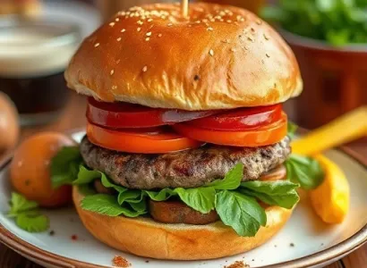 Burgers végétariens aux légumineuses