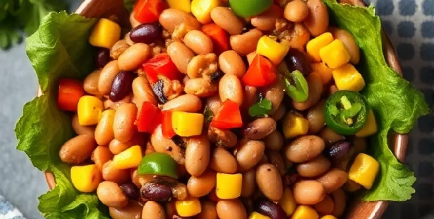 Salade de haricots au piment