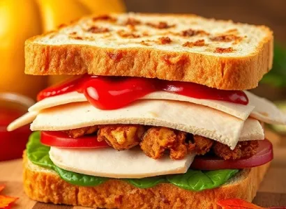 Sandwich au Dinde de l'Action de Grâce