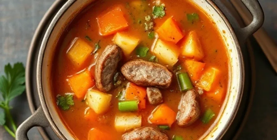 Soupe de légumes en boite