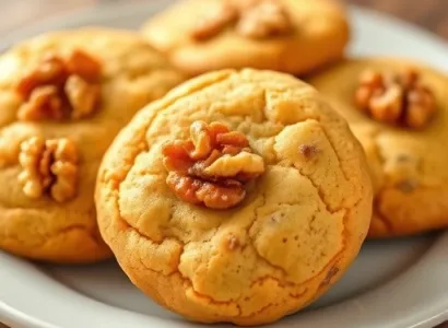 Biscuits au beurre et aux noix