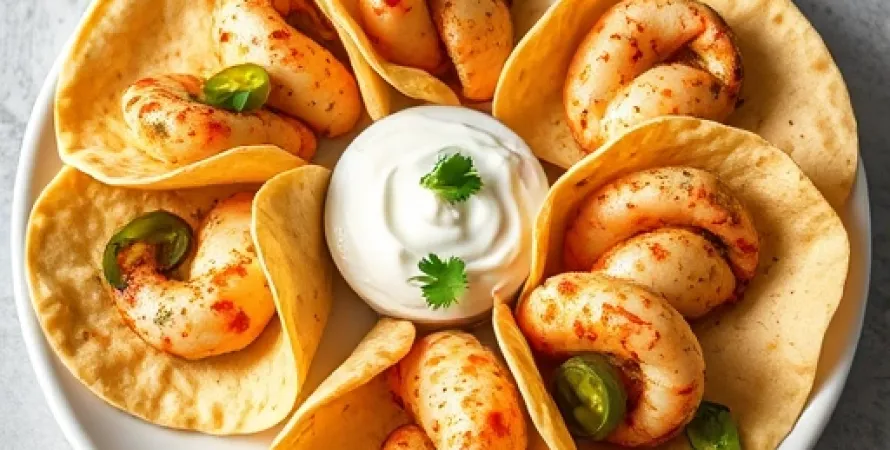Quesadillas de crevettes