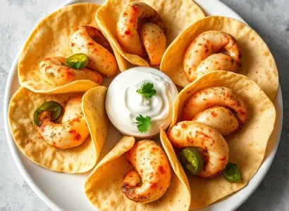 Quesadillas de crevettes