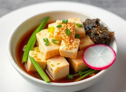 Tofu au sesame et algue