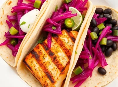 Tacos de poisson mahi mahi