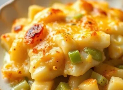 Gratin de pommes de terre et poireau