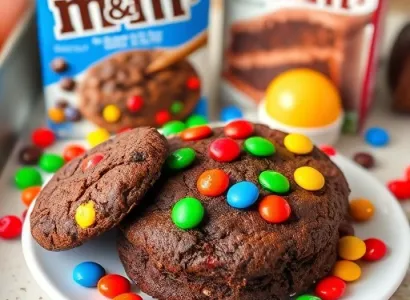 Cookies au chocolat et M&M's