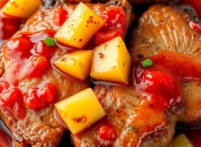 Steaks au chili et ananas