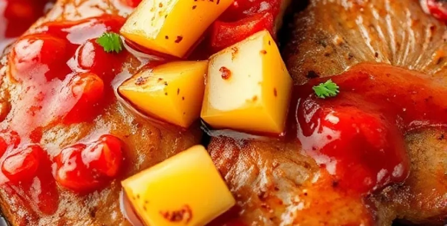 Steaks au chili et ananas