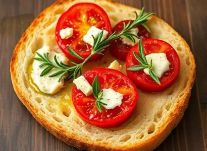 Pain italien aux tomates et au gorgonzola