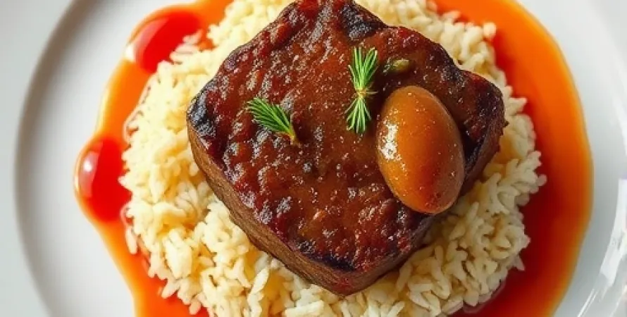 Boeuf et chou rouge à la sauce aigre-douce