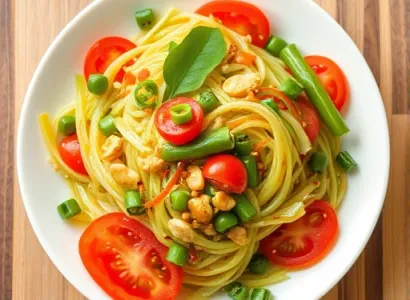 Salade de papaye verte