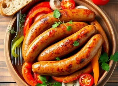 Saucisses aux poivrons