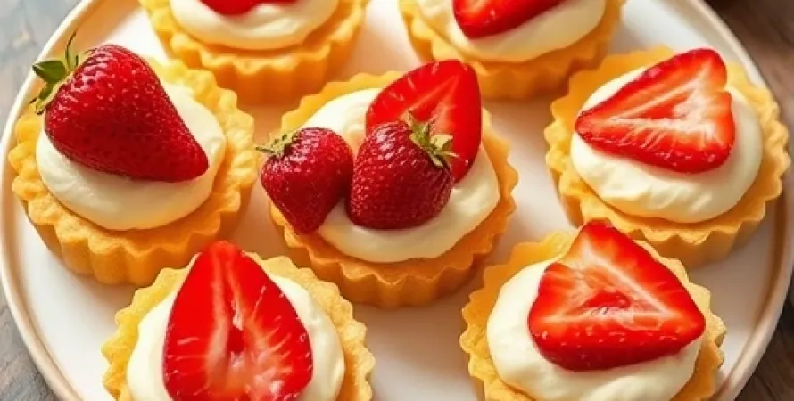 Tartelettes aux fraises et crème citron