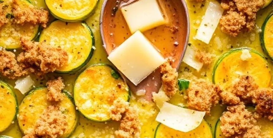 Gratin de courgette jaune