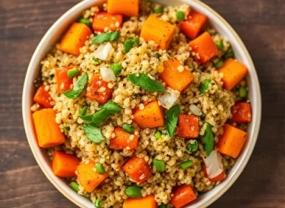 Quinoa aux courges et carottes