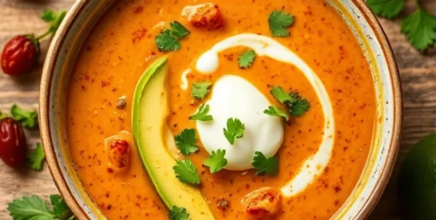 Soupe aux tortillas et au fromage