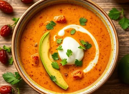 Soupe aux tortillas et au fromage