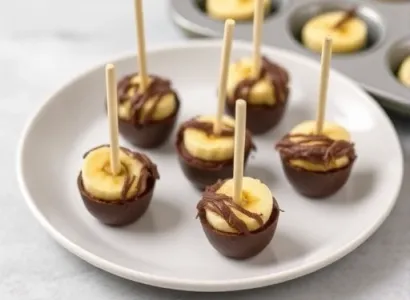 Poppers de banane au chocolat