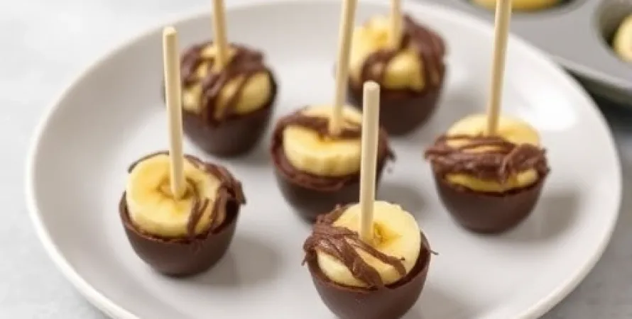 Poppers de banane au chocolat