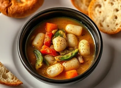 Soupe aux pâtes et légumes