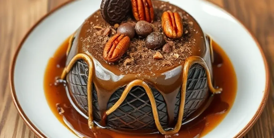Pouding au Chocolat et Noix de Pécan