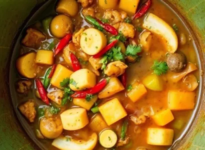 Ragoût de feuilles de manioc