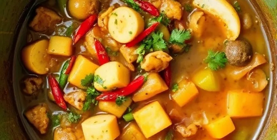 Ragoût de feuilles de manioc