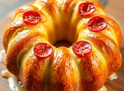 Pain au fromage et pepperoni