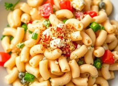 Salade de macaroni au fromage