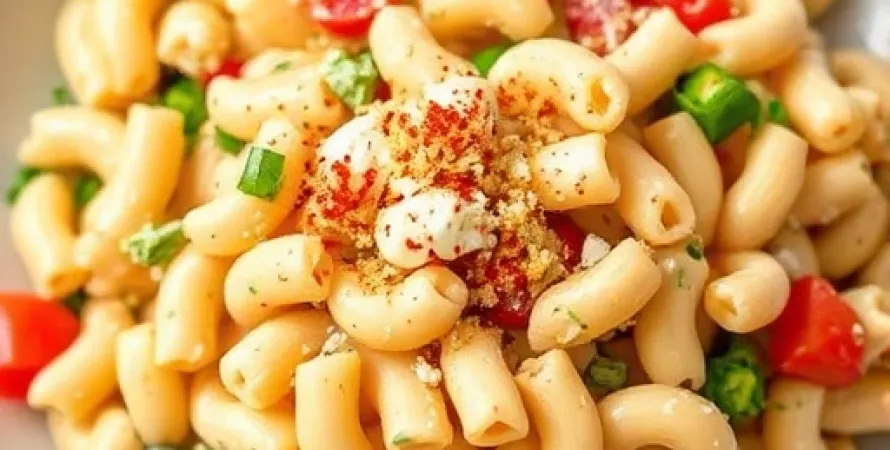 Salade de macaroni au fromage