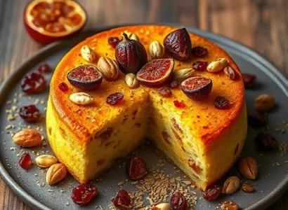Gâteau de polenta aux figues