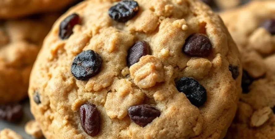 Cookies à l'avoine et aux raisins