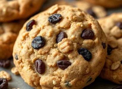 Cookies à l'avoine et aux raisins