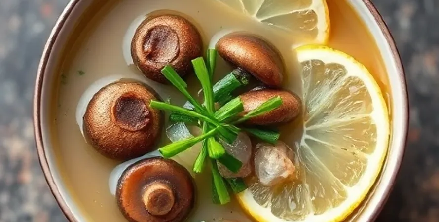 Potage de champignons froids