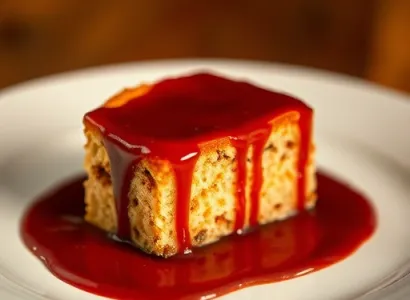Gâteau français à la sauce