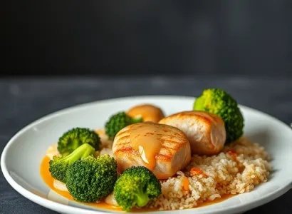 Poitrines de poulet au broccoli
