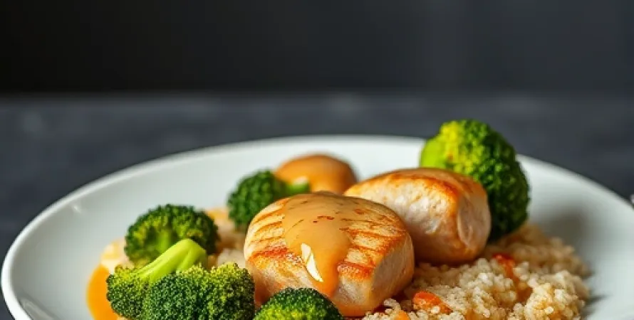 Poitrines de poulet au broccoli