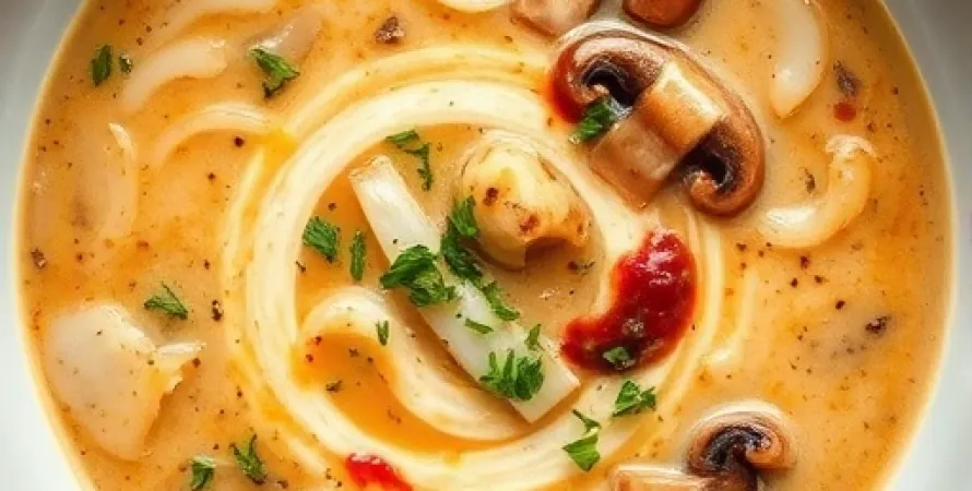 Soupe végane aux oignons