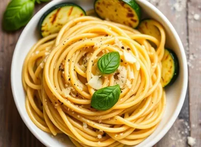 Pâtes avec courgettes d'été