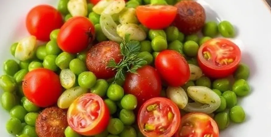 Ragoût de haricots verts et de tomates