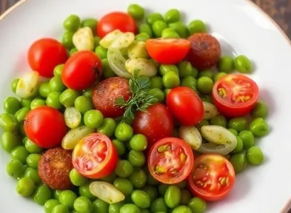 Ragoût de haricots verts et de tomates