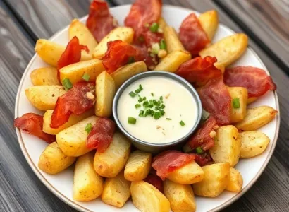 Salade de pâtes et de pommes de terre au ranch