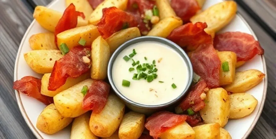 Salade de pâtes et de pommes de terre au ranch