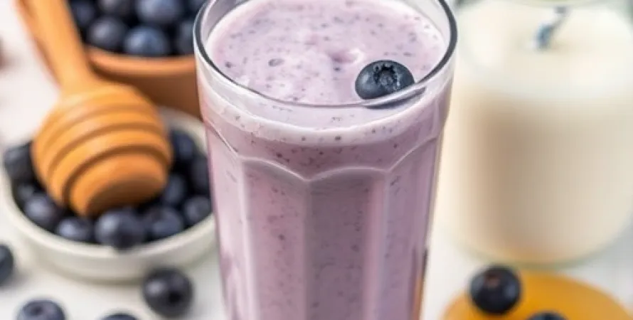 Smoothie aux myrtilles