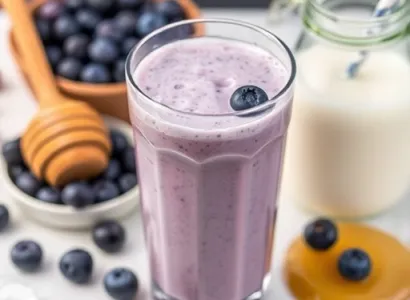 Smoothie aux myrtilles